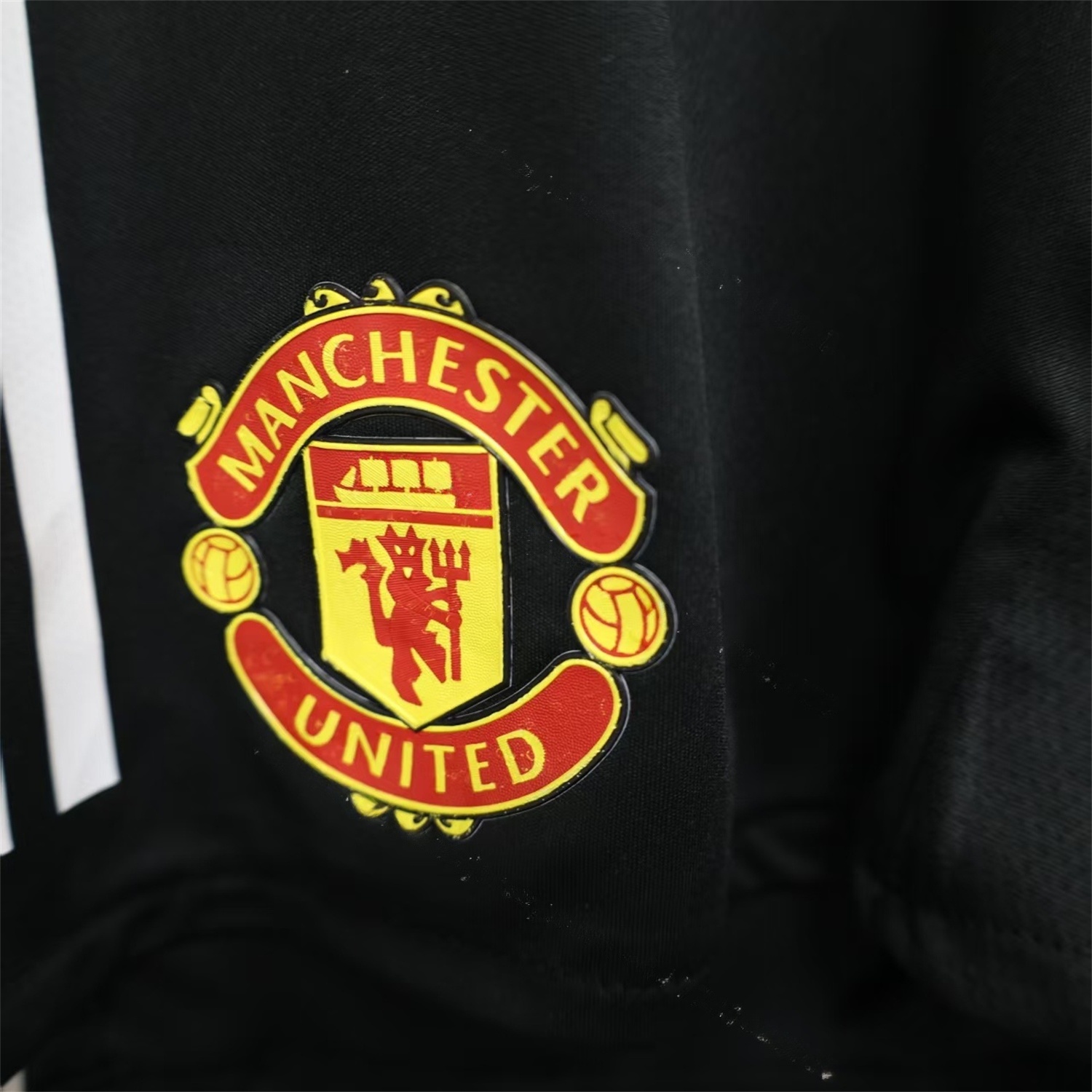 Manchester United 25-26 Home Black Shorts - Player Version - UnitedFutballJersey