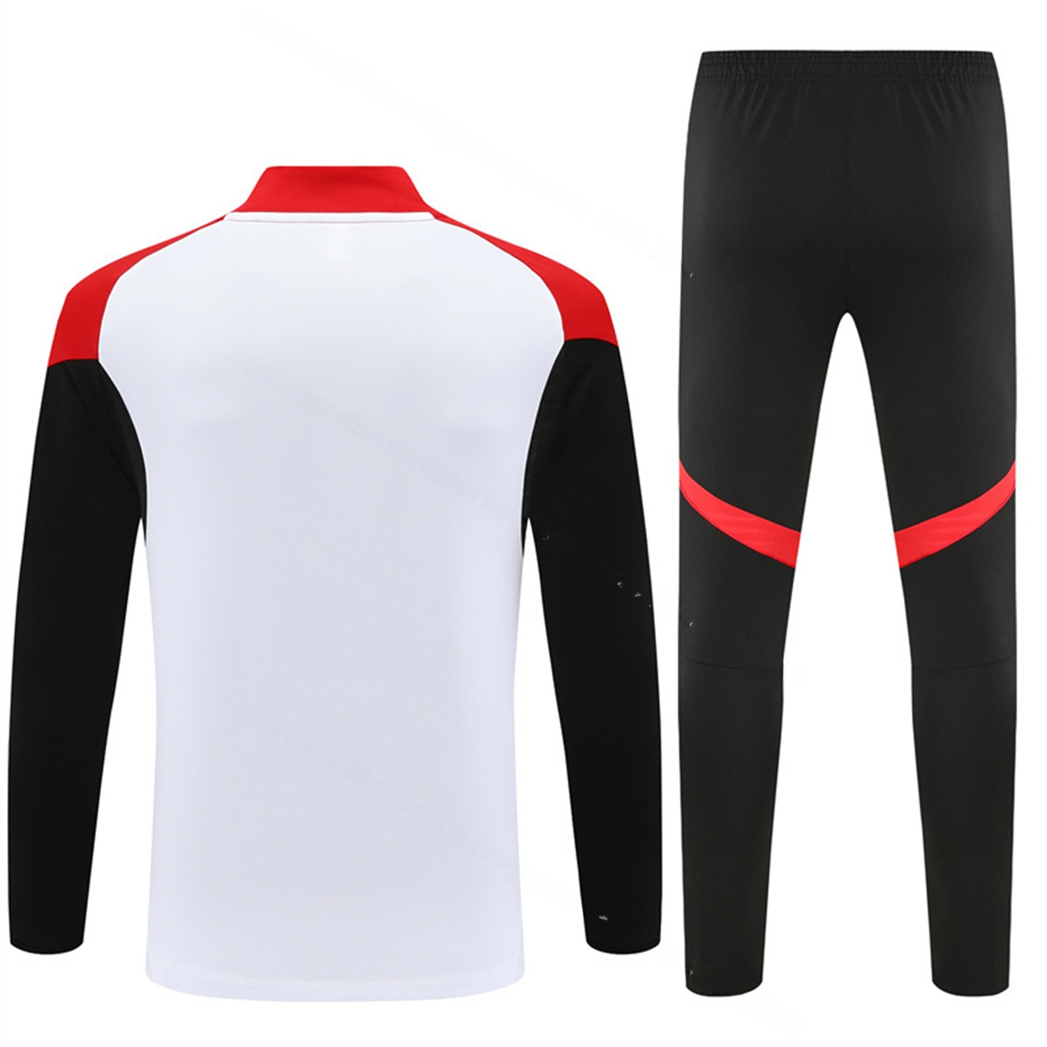 Arsenal 25-26 Long Sleeve Training Set - White Top & Black Pants - UnitedFutballJersey