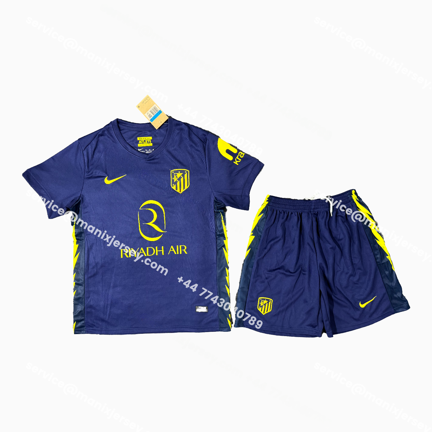 Atletico Madrid 25-26 Away Men's Adult Jersey Set - Fans Version - UnitedFutballJersey