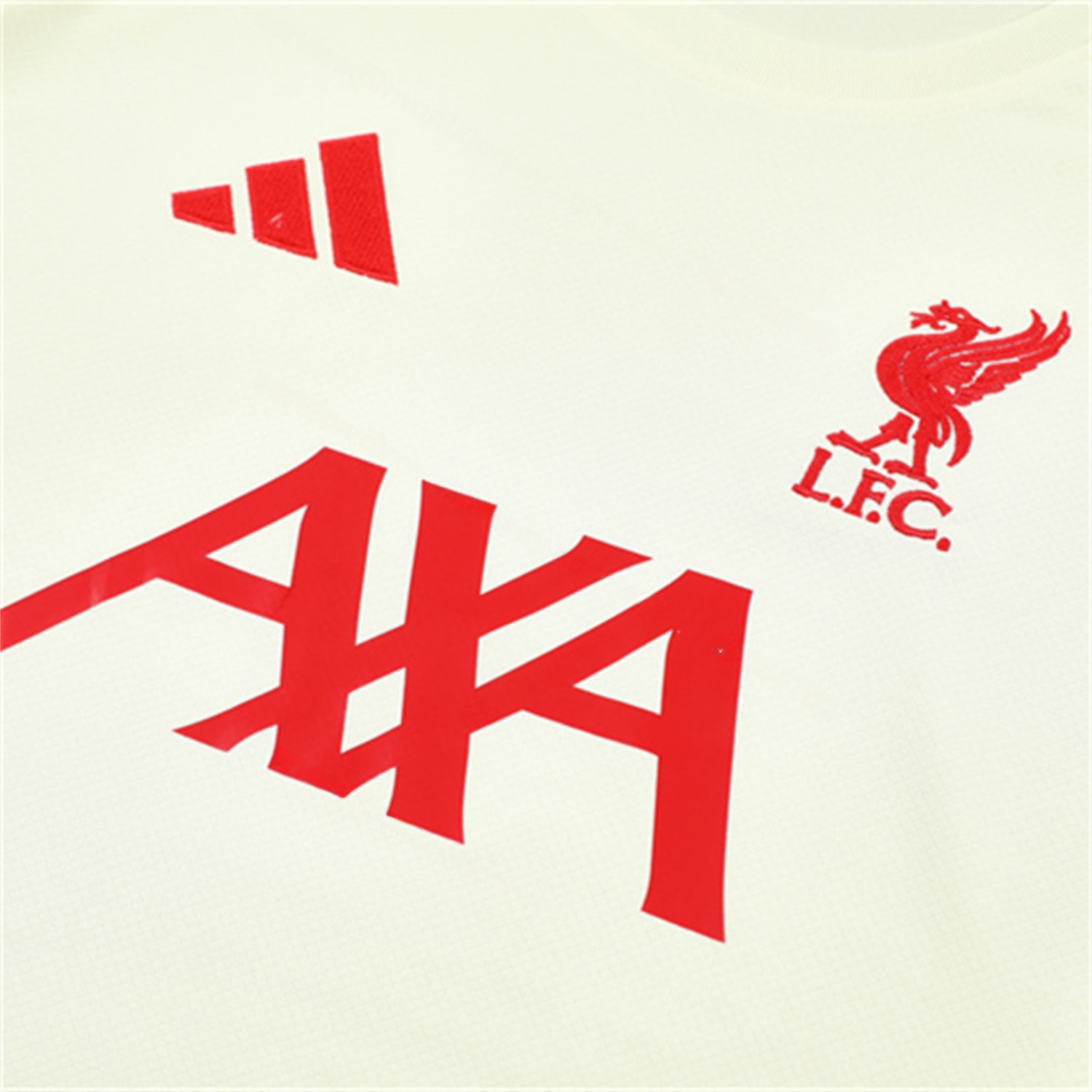 Liver.pool 25-26 Kids Short-Sleeve Training Set Off White Top & Black Shorts - UnitedFutballJersey