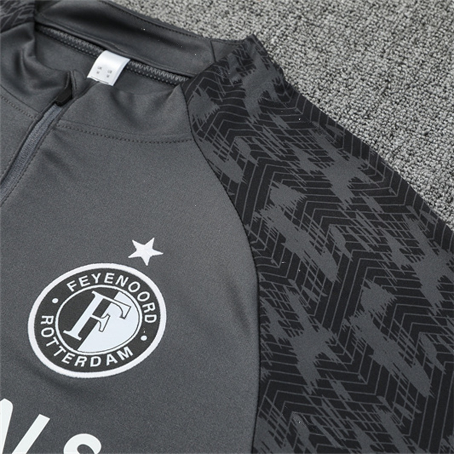 Feyenoord 25-26 Long Sleeve Training Set - Dark Gray Top & Dark Gray Pants - UnitedFutballJersey