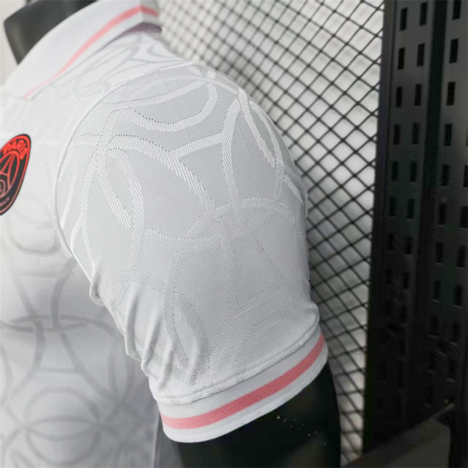 Paris Saint-Germain PSG 25-26 White And Pink Pre-Match Training Jersey - Player Version - UnitedFutballJersey