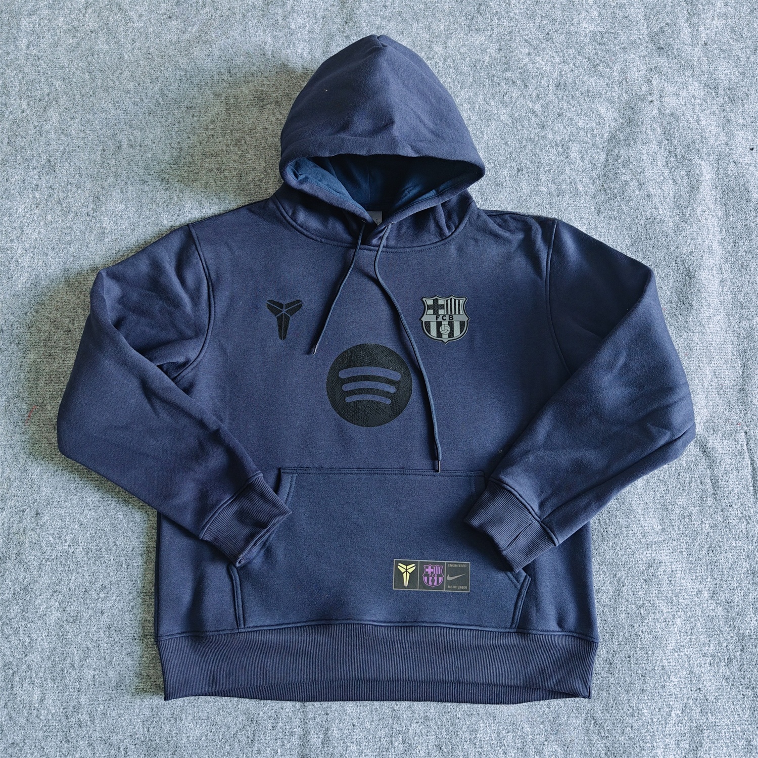 Barcelona 25-26 KB Logo Unisex Pullover Hoodie - UnitedFutballJersey