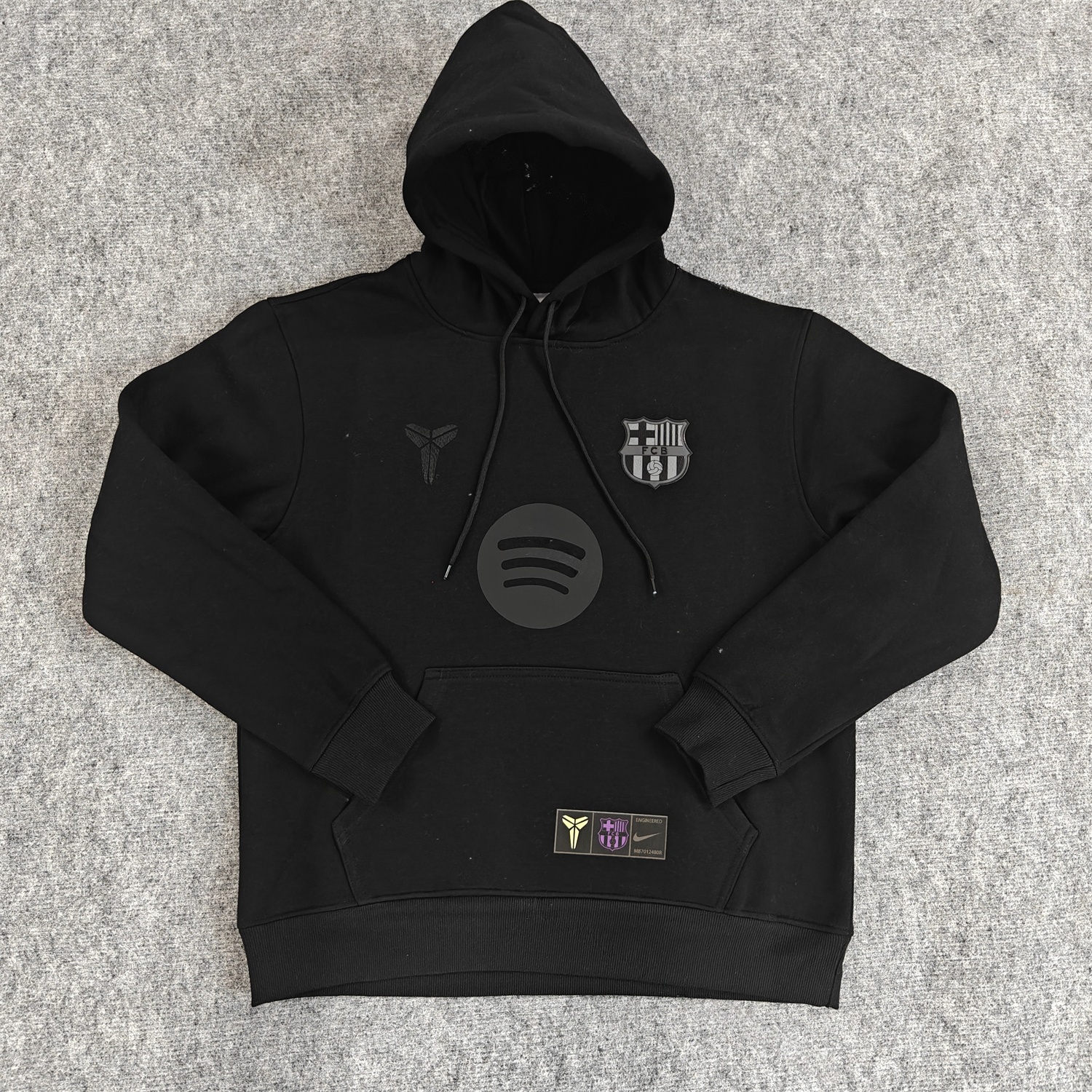Barcelona 25-26 KB Logo Unisex Pullover Hoodie - UnitedFutballJersey
