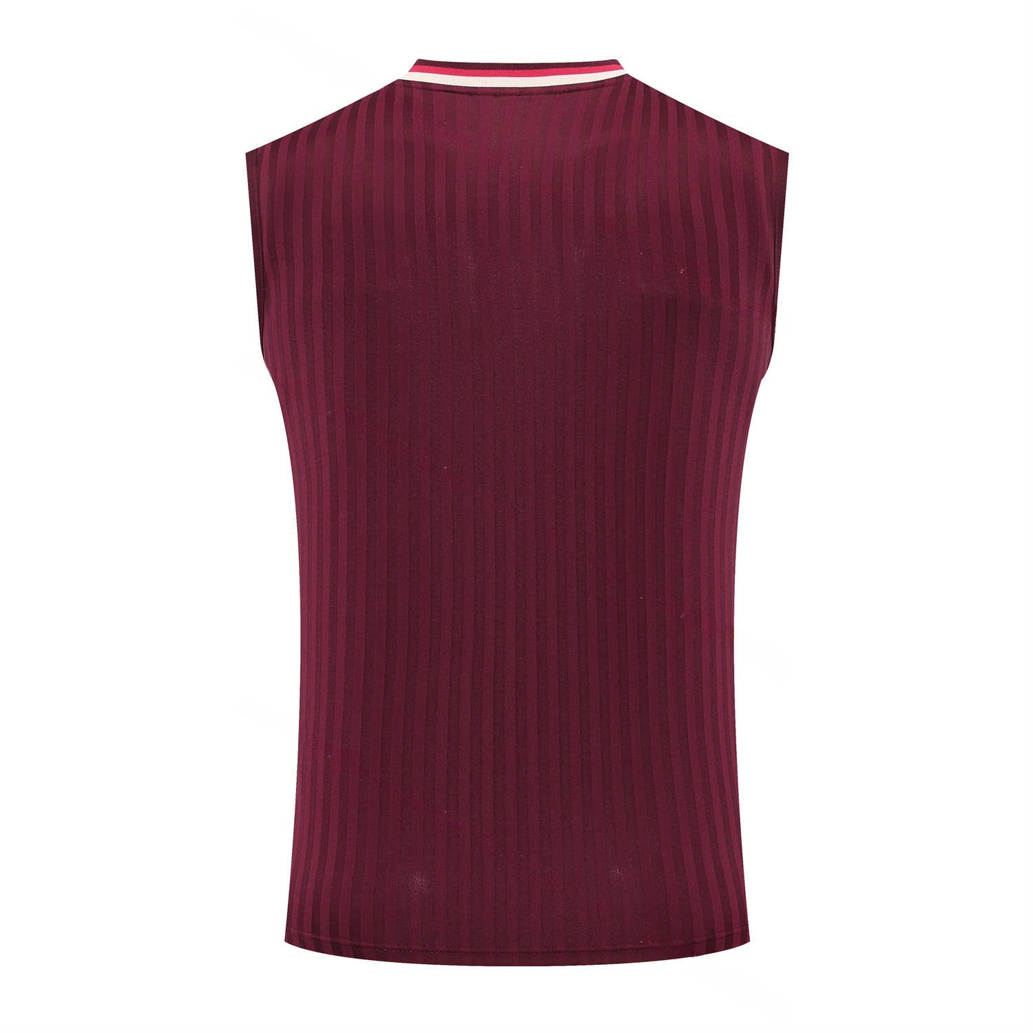 Bayern Munich 25-26 Vest Training Set - Wine Red Lines Vest & Wine Red Lines Shorts - UnitedFutballJersey