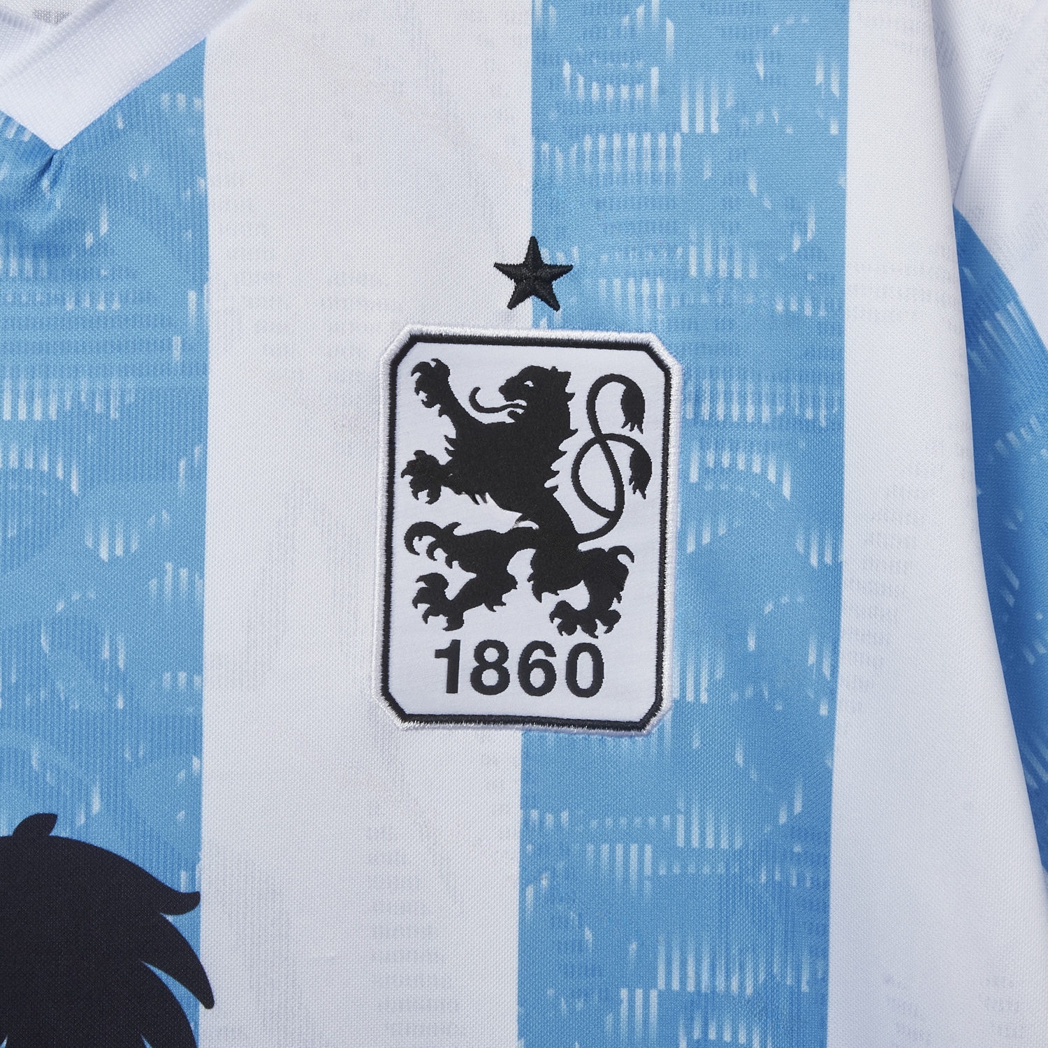 TSV 1860 München Munich 25-26 Blue And White Stripes Home Jersey - Fans Version - UnitedFutballJersey