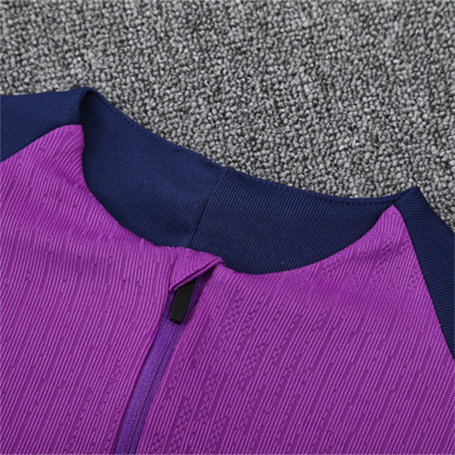 Barcelona 25-26 Kids Long Sleeve Training Set - Purple Top & Deep Blue Pants - UnitedFutballJersey