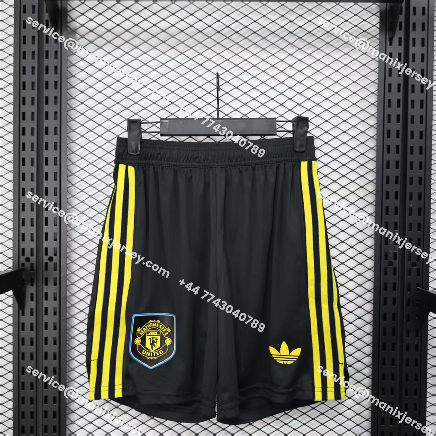 Manchester United 25-26 Third Black Shorts - Player Version - UnitedFutballJersey