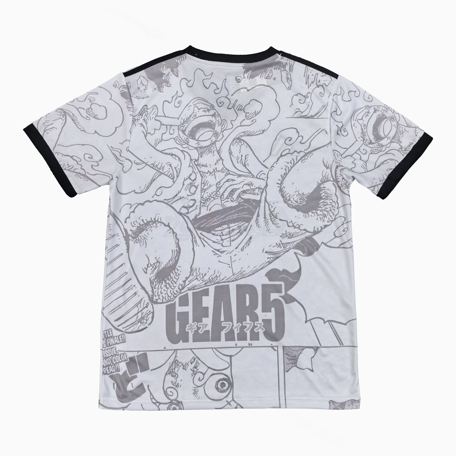 Japan 25-26 One Piece Gear 5 White Jersey - Fans Version - UnitedFutballJersey