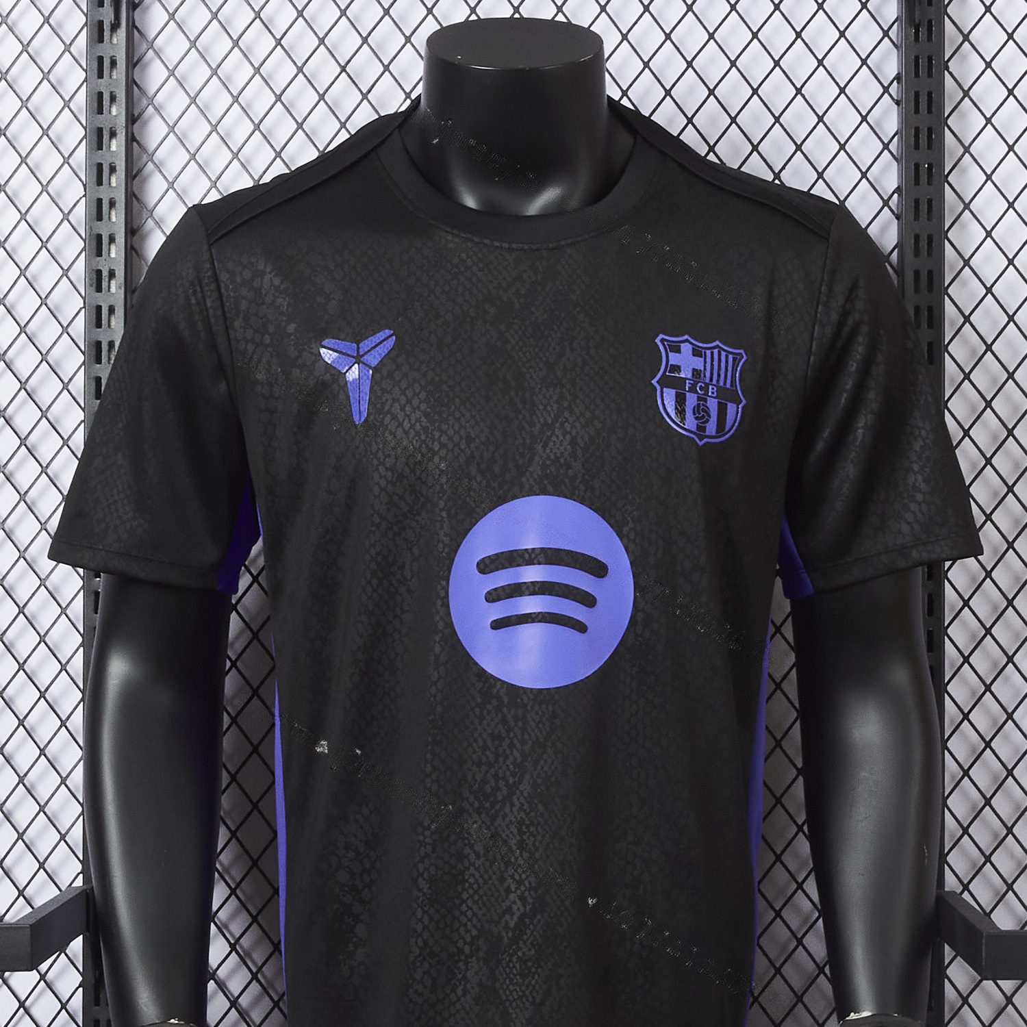 Barcelona X KB 25-26 Black And Purple Special Jersey - Player Version - UnitedFutballJersey