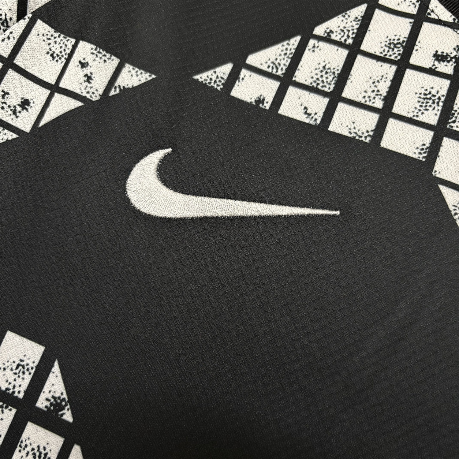 Corinthians 2025-26 White And Black Pre-Match Jersey - Fans Version - UnitedFutballJersey