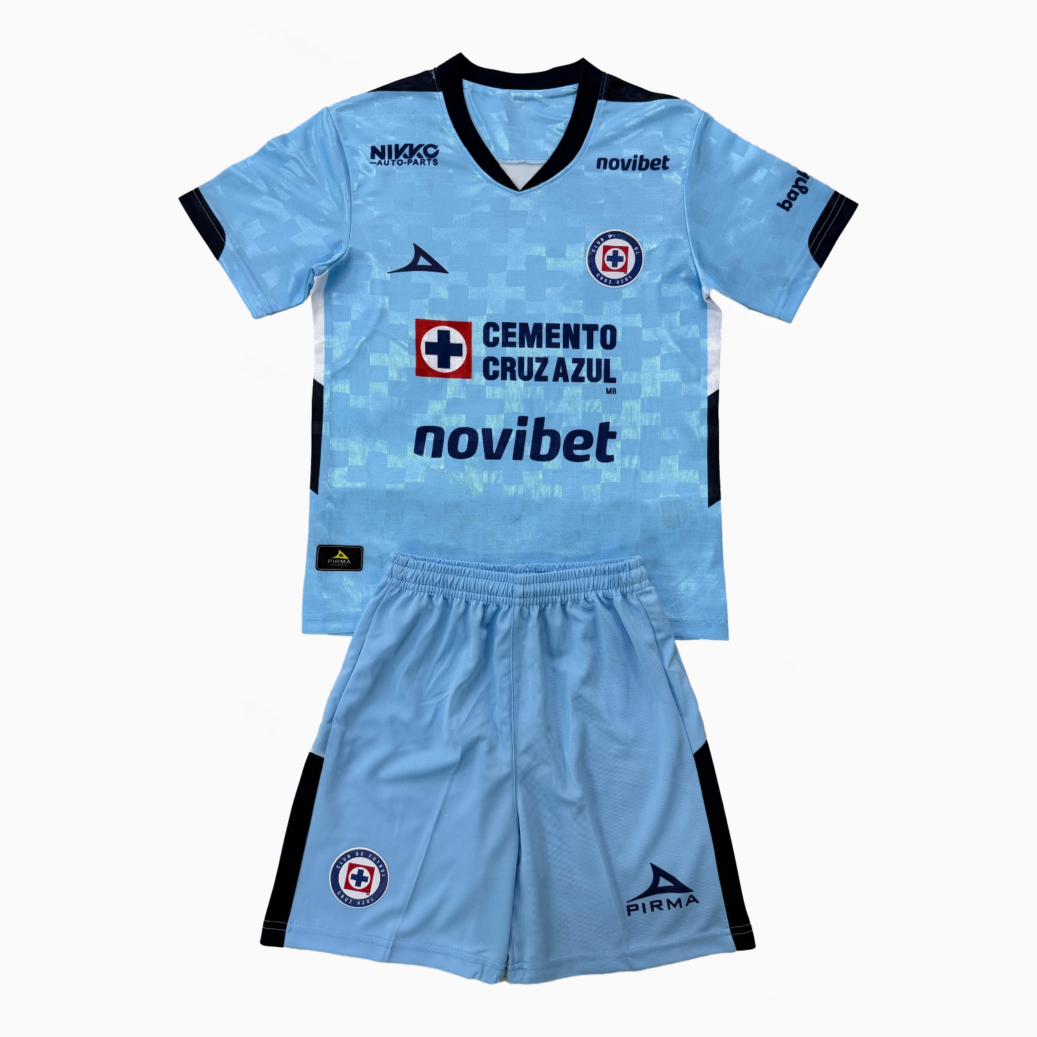 Cruz Azul 25-26 Blue Goalkeeper Men's Adult Jersey Set - Fans Version - UnitedFutballJersey