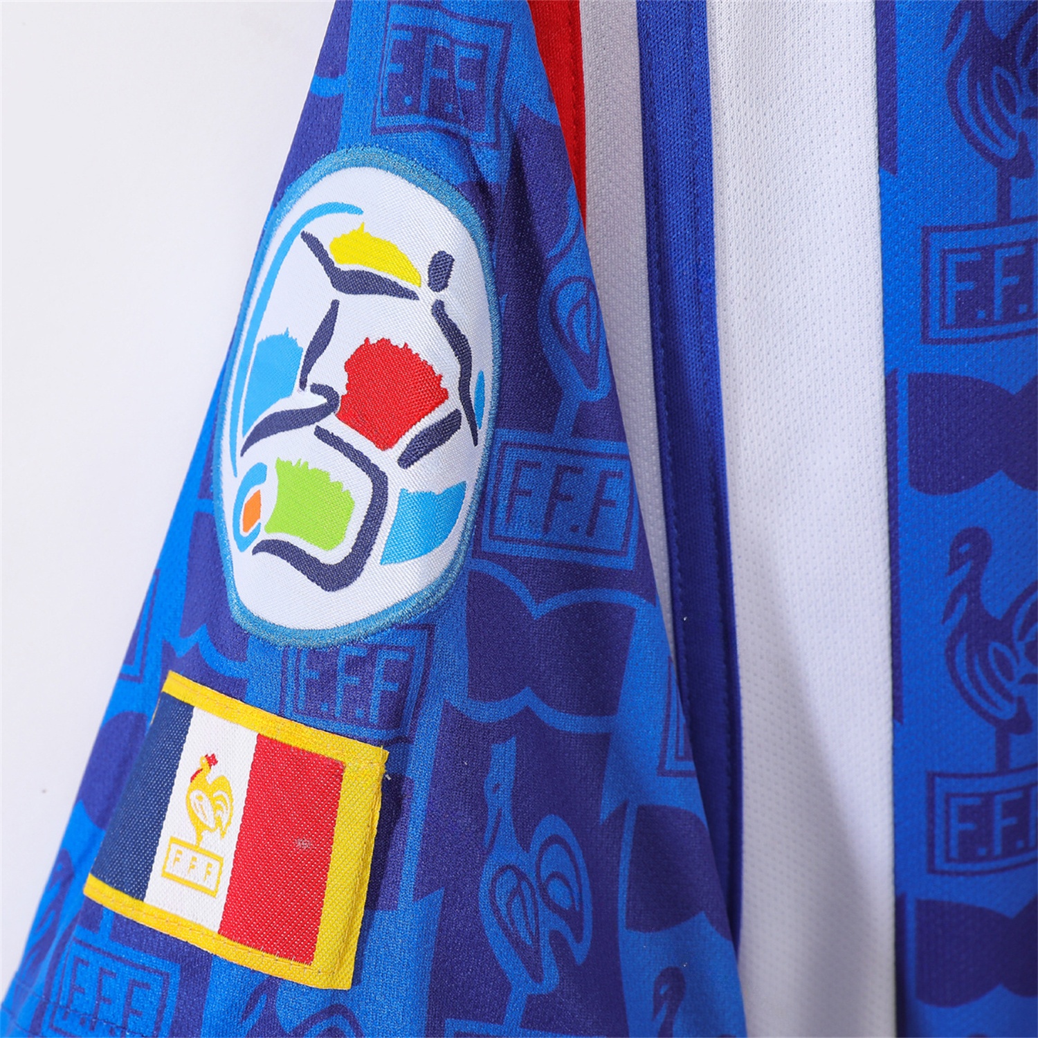 Retro France 1996 Home Jersey - UnitedFutballJersey