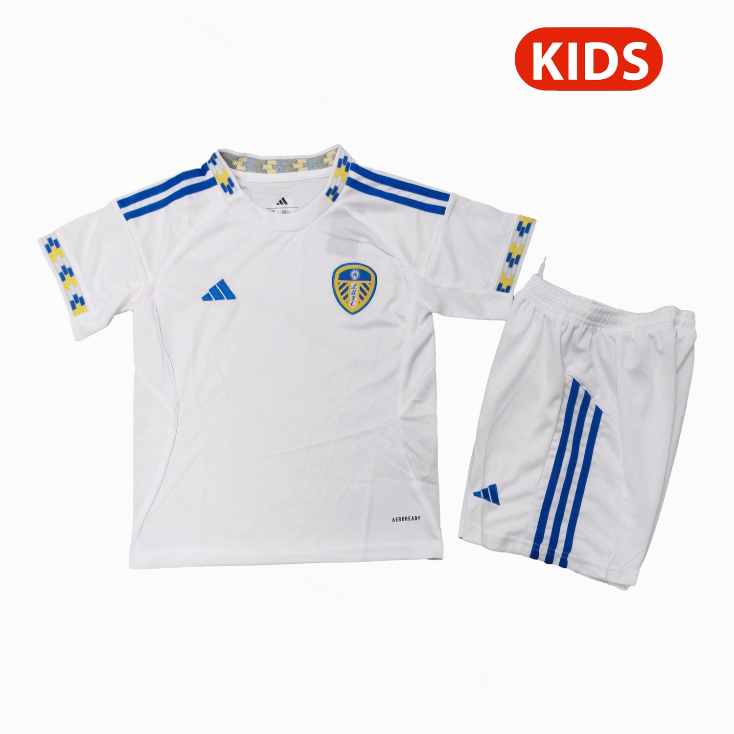 Leeds United 25-26 Home Unsponsored Kids Kit - UnitedFutballJersey