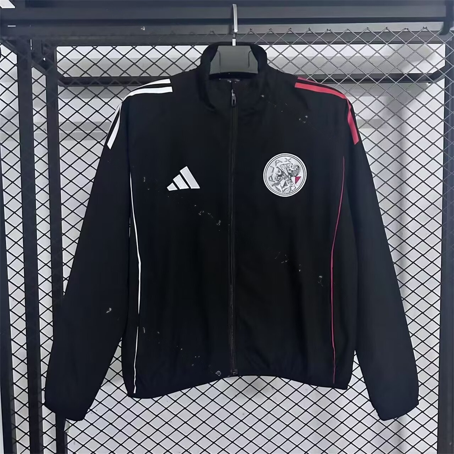 Ajax 25-26 Training Windbreaker Jacket - Black - UnitedFutballJersey