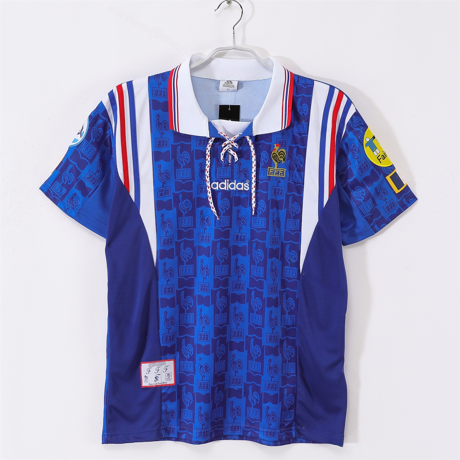 Retro France 1996 Home Jersey - UnitedFutballJersey
