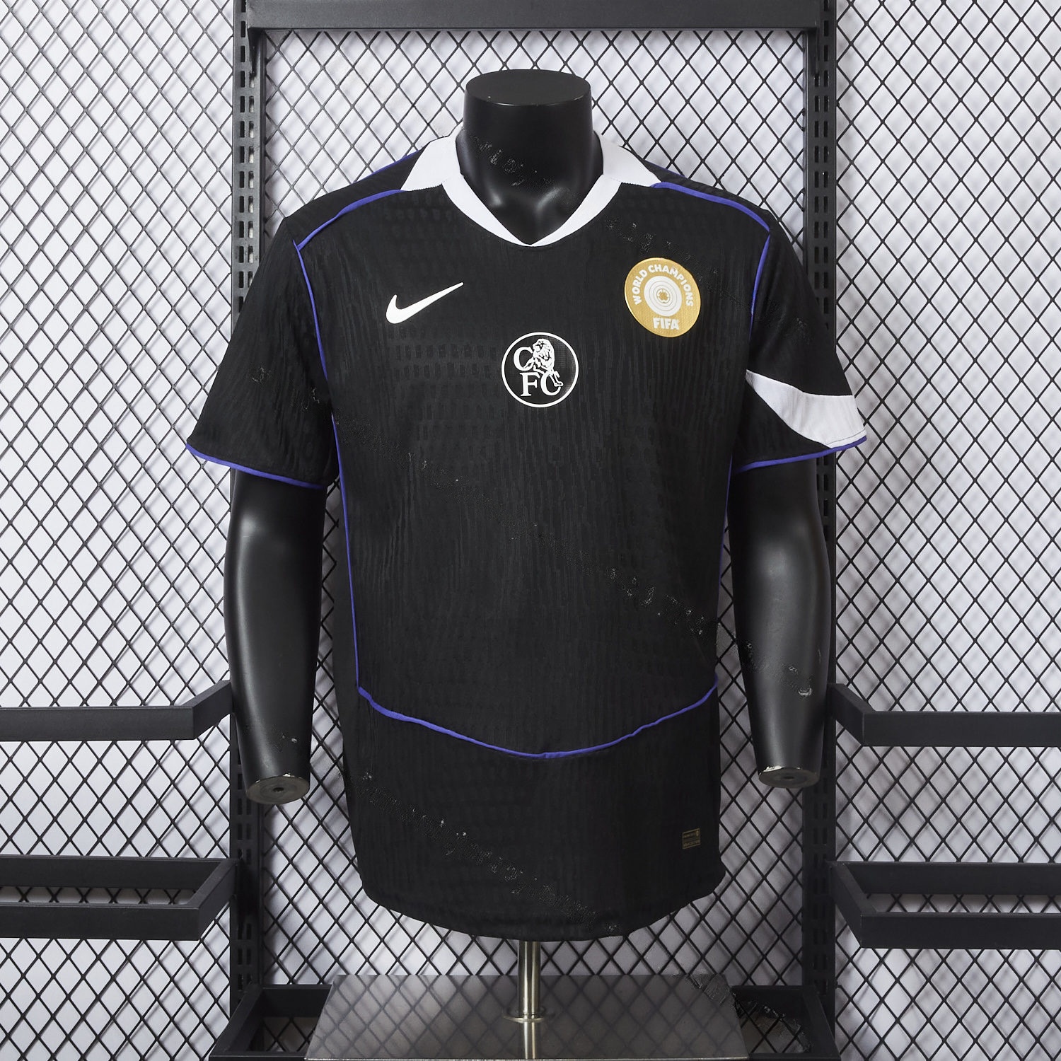 C.H.E.L.S.E.A 25-26 Third Unsponsored Black Jersey - Player Version - UnitedFutballJersey