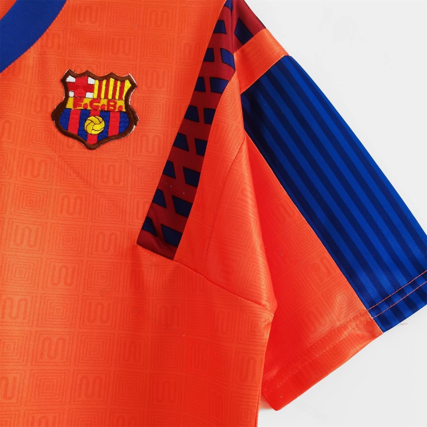 Retro Barcelona 1991-92 Away Orange Jersey - UnitedFutballJersey