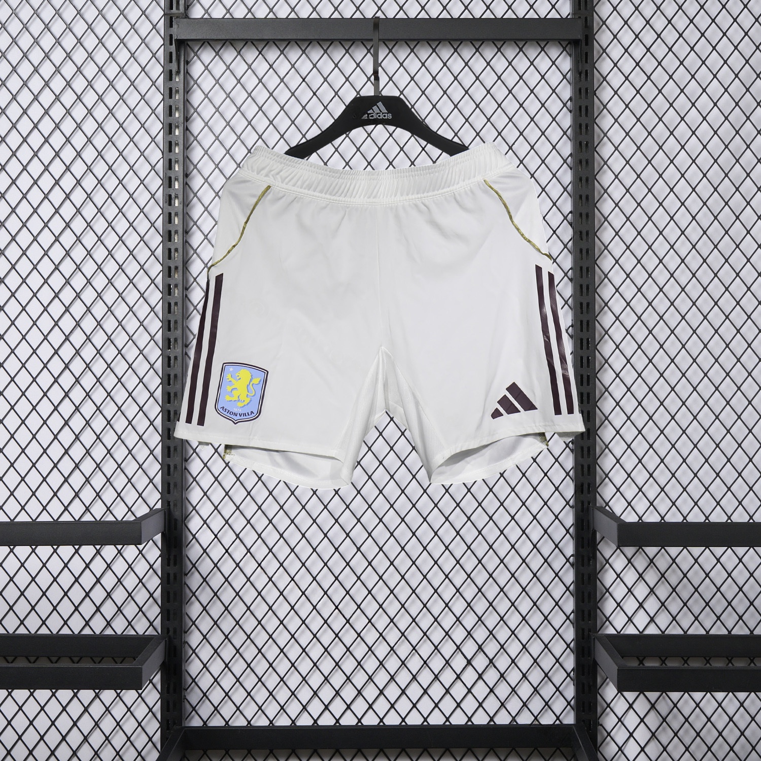 Aston Villa 25-26 Home White Shorts - Player Version - UnitedFutballJersey