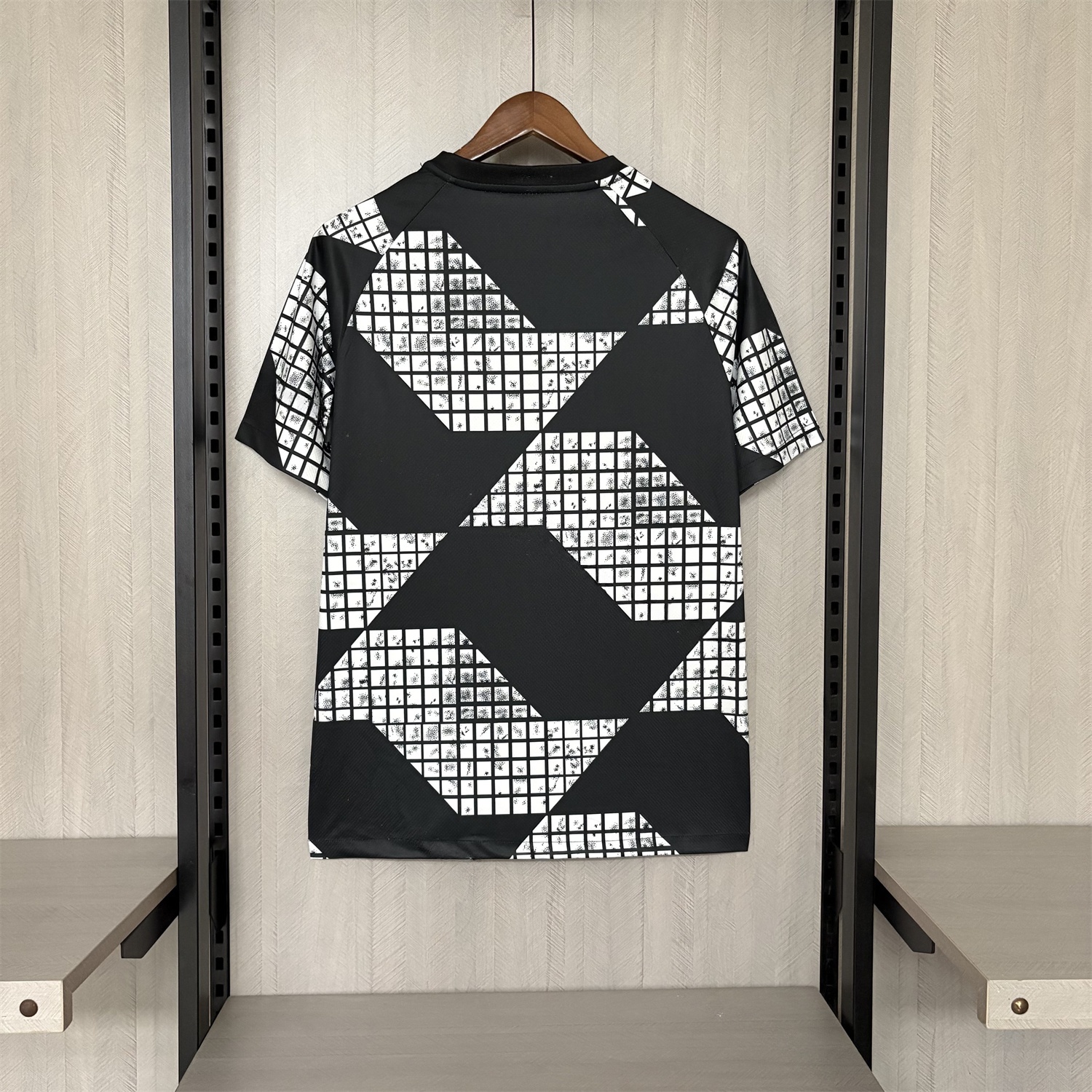 Corinthians 2025-26 White And Black Pre-Match Jersey - Fans Version - UnitedFutballJersey