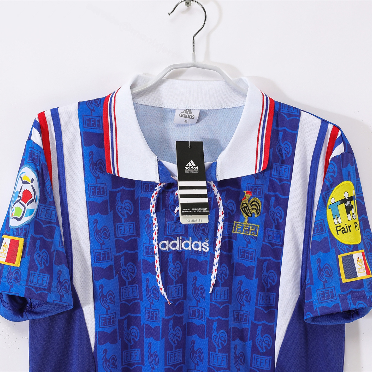 Retro France 1996 Home Jersey - UnitedFutballJersey