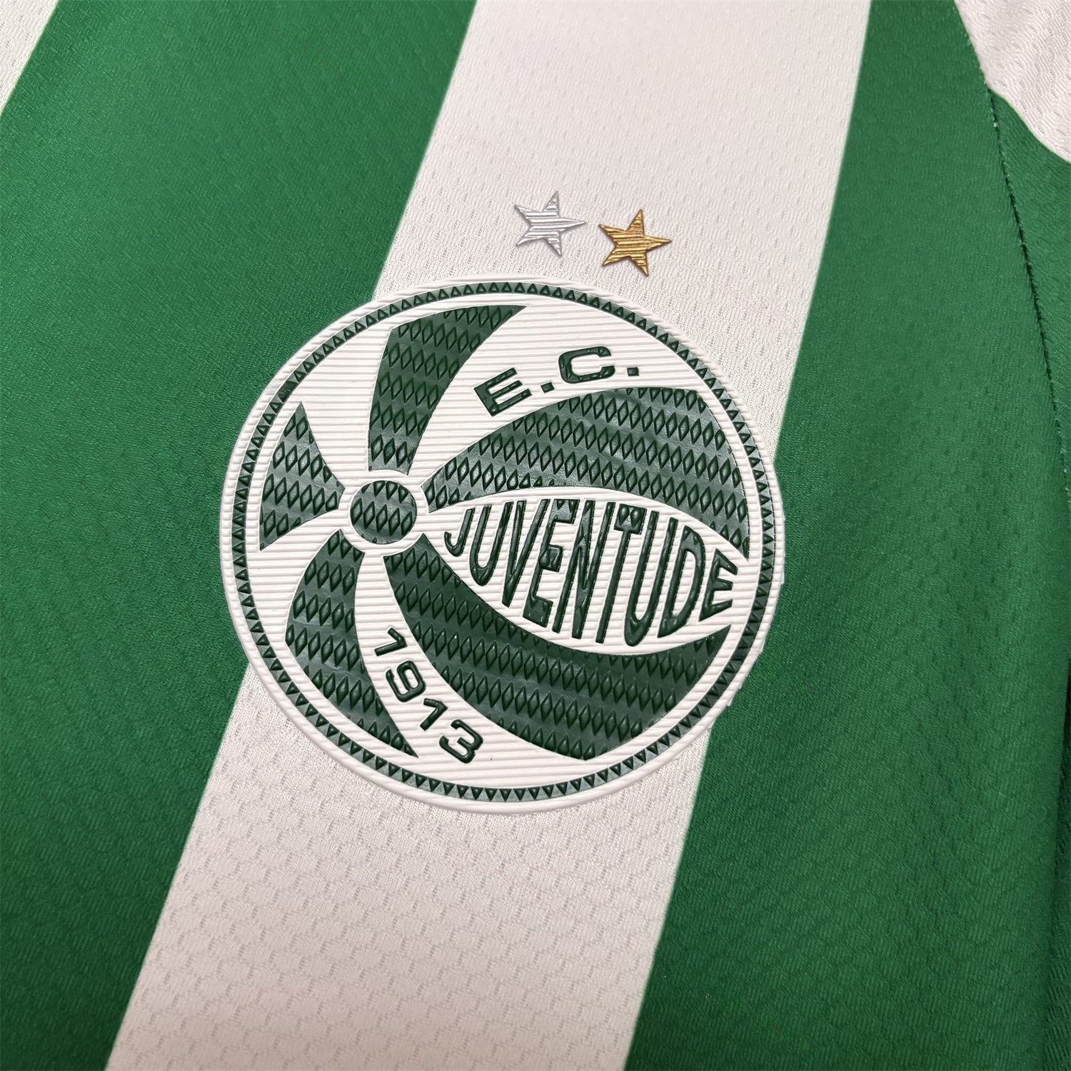 EC Juventude 25-26 Home Unsponsored Green And White Jersey - Fans Version - UnitedFutballJersey