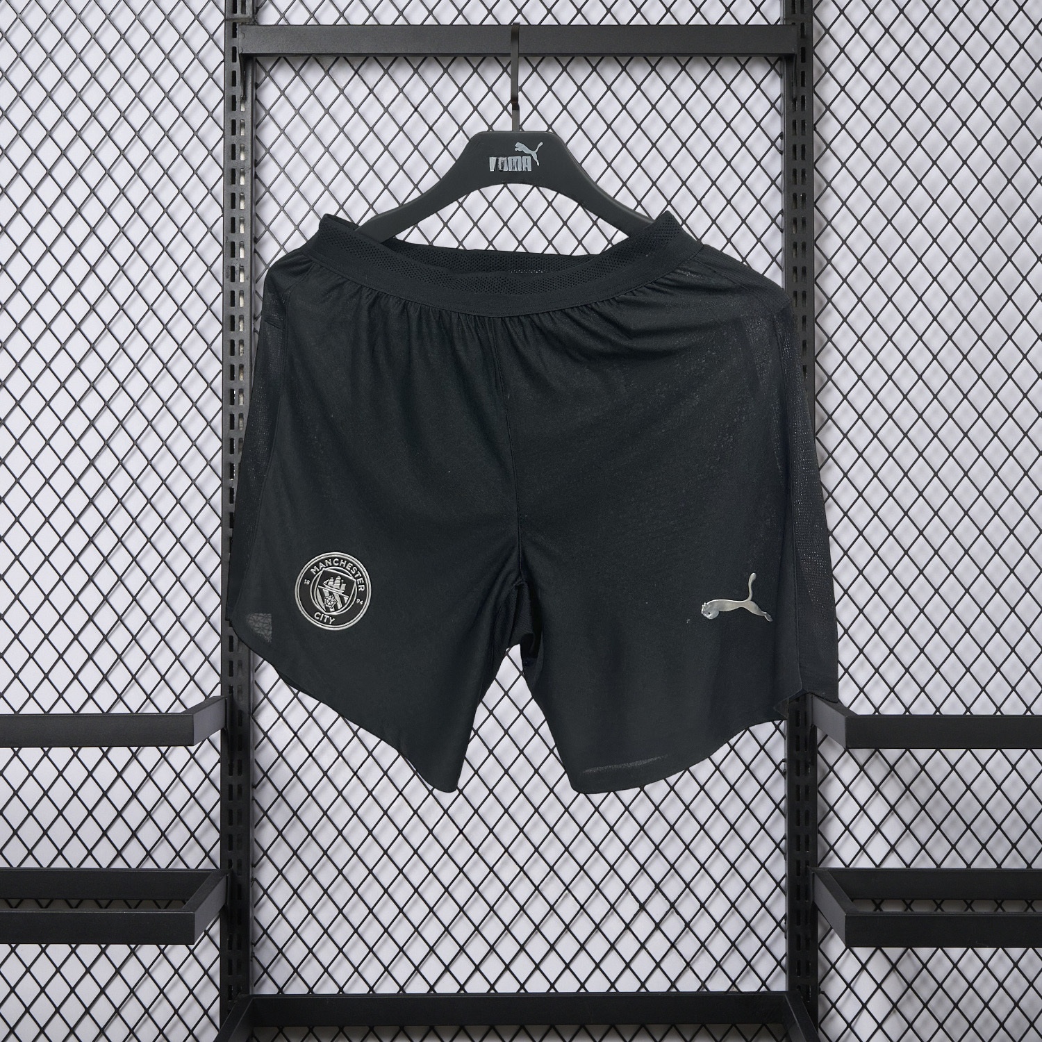 Manchester City 25-26 Away Black Shorts - Player Version - UnitedFutballJersey