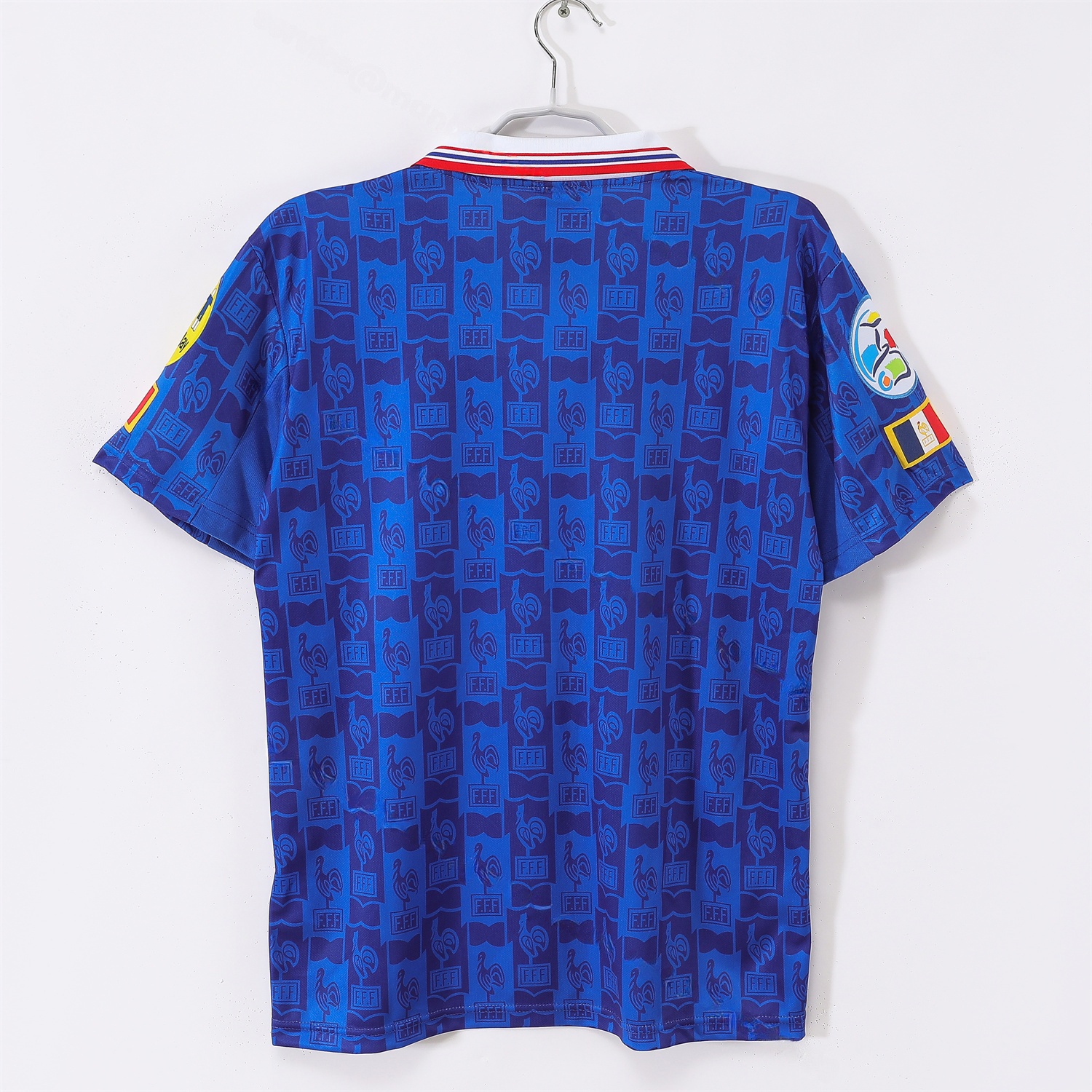 Retro France 1996 Home Jersey - UnitedFutballJersey