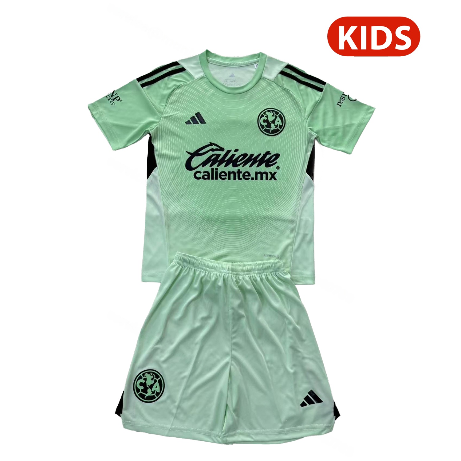 Club América 25-26 Green Goalkeeper Kids Kit - UnitedFutballJersey