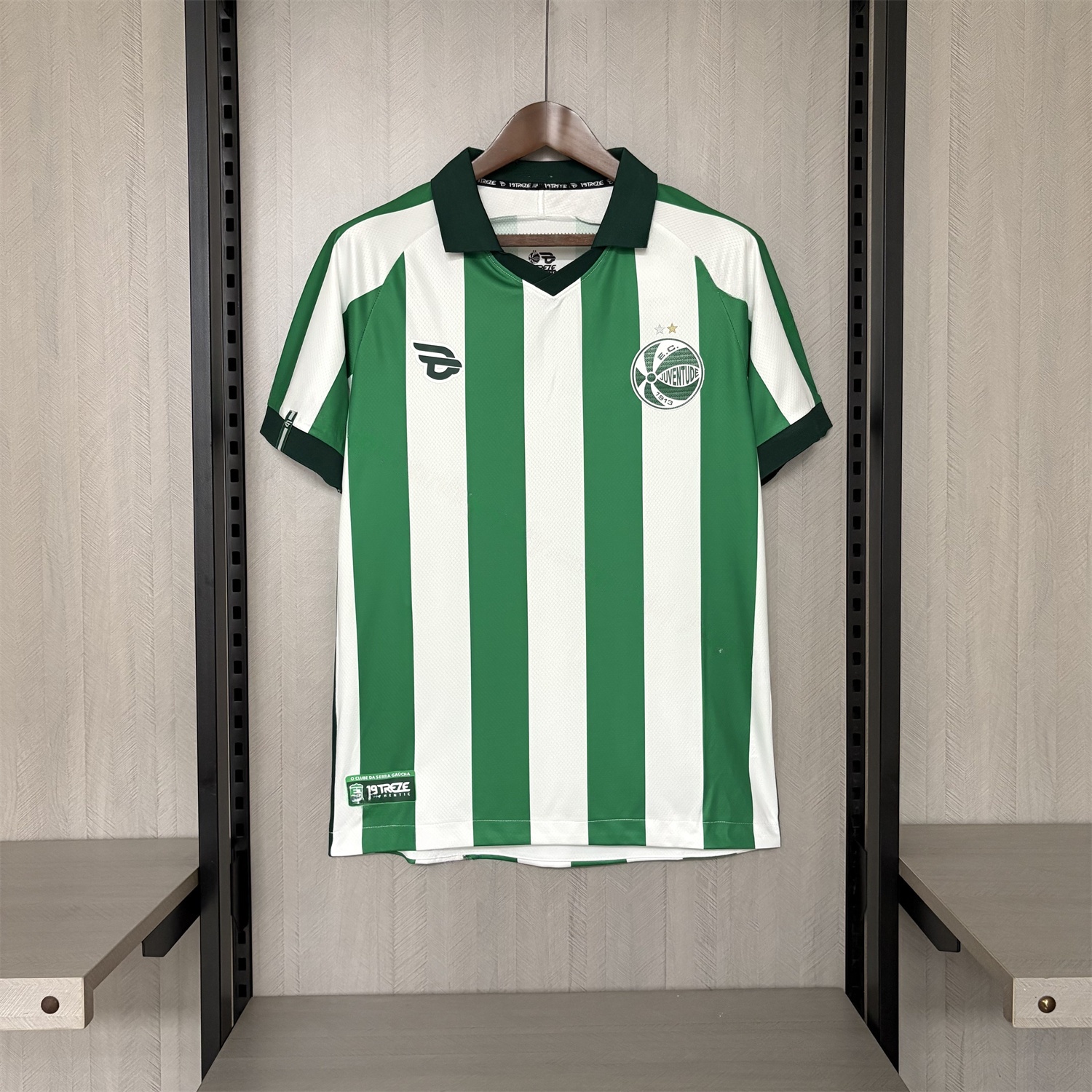 EC Juventude 25-26 Home Unsponsored Green And White Jersey - Fans Version - UnitedFutballJersey