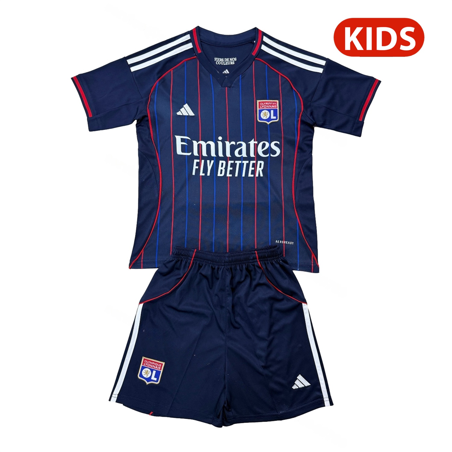 Lyon 25-26 Away Kids Kit - UnitedFutballJersey
