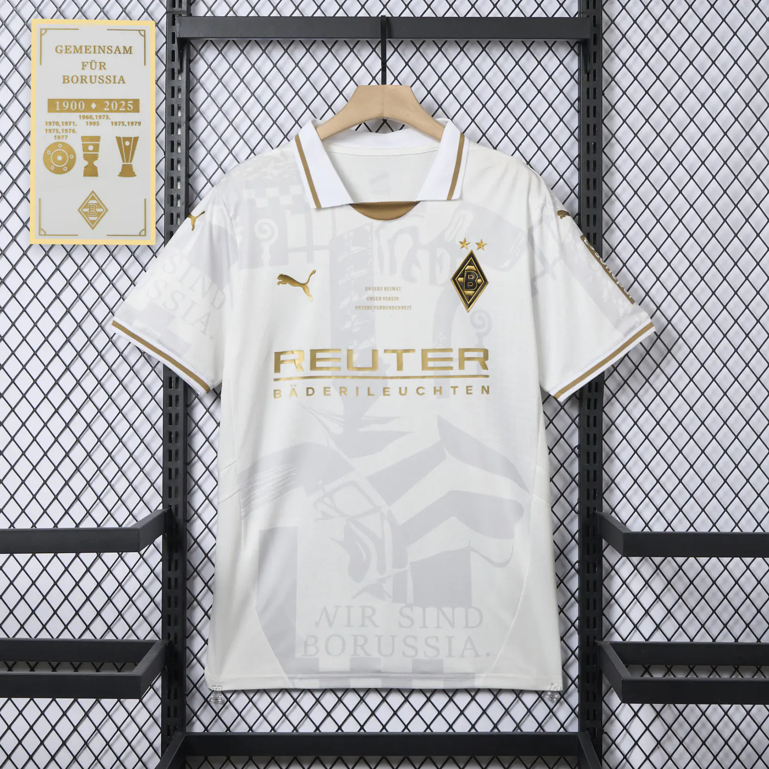 Borussia Mönchengladbach 25-26 125-Year Anniversary Jersey - Fans Version - UnitedFutballJersey