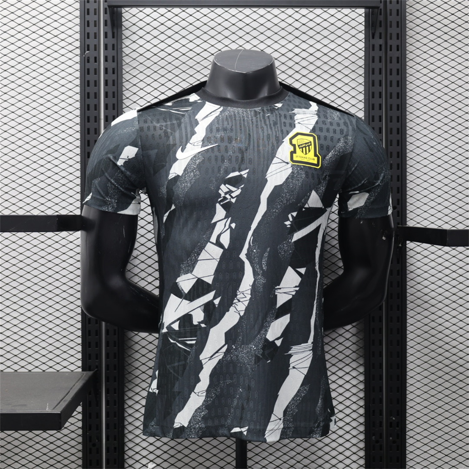 Al Ittihad Jeddah United 25-26 Black Pre-Match Jersey - Player Version - UnitedFutballJersey