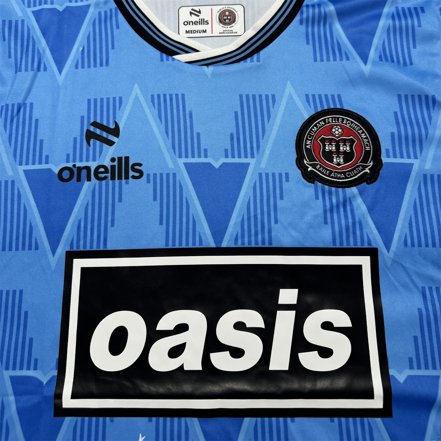 Bohemian 25-26 Oasis Originals Tour Blue Jersey - Fans Version - UnitedFutballJersey