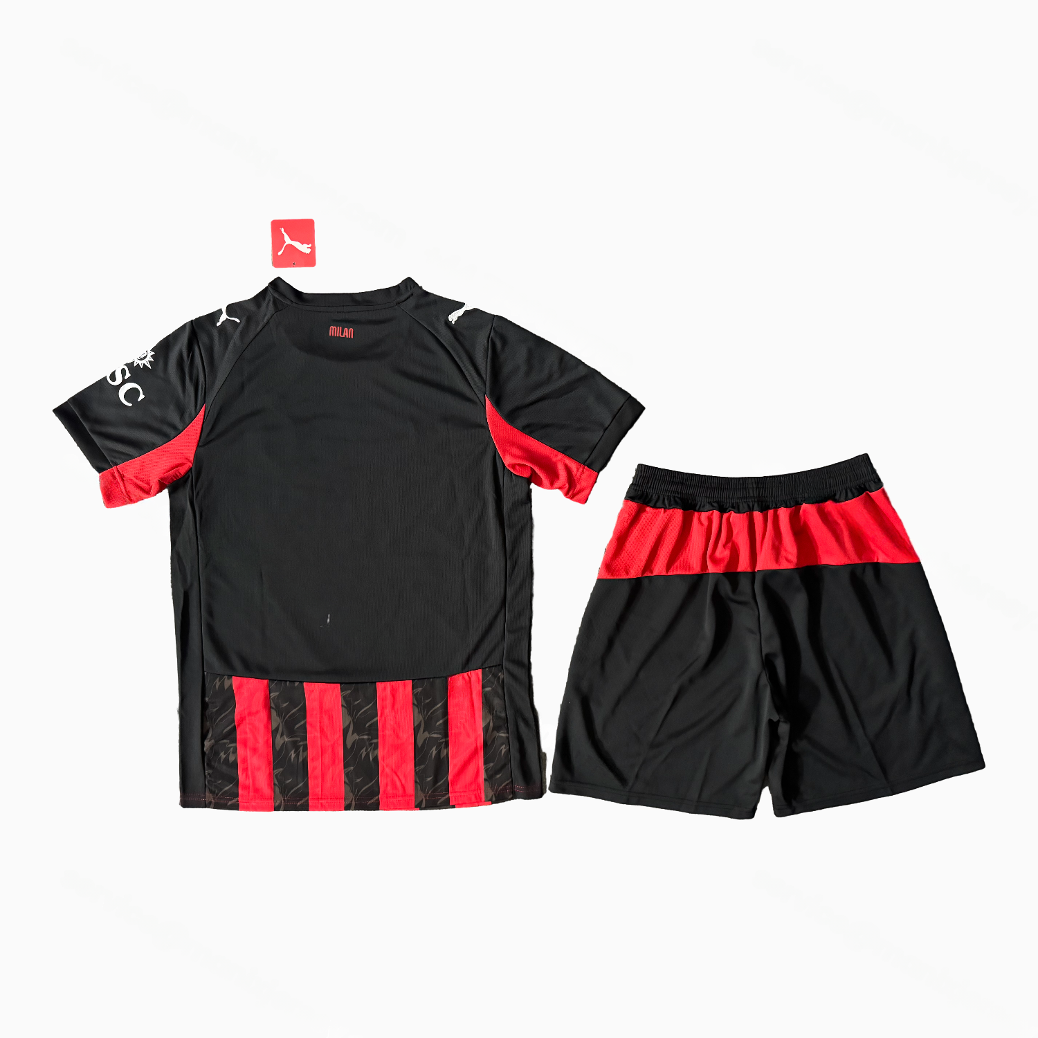 AC Milan 25-26 Home Men's Adult Jersey Set - Fans Version - UnitedFutballJersey