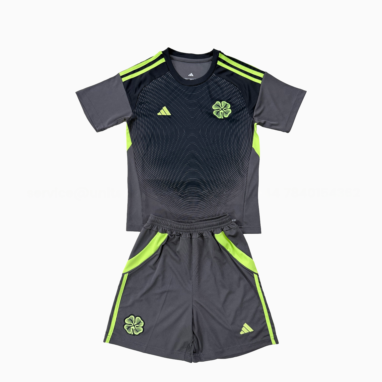Celtic 25-26 Black Goalkeeper Kids Kit - UnitedFutballJersey