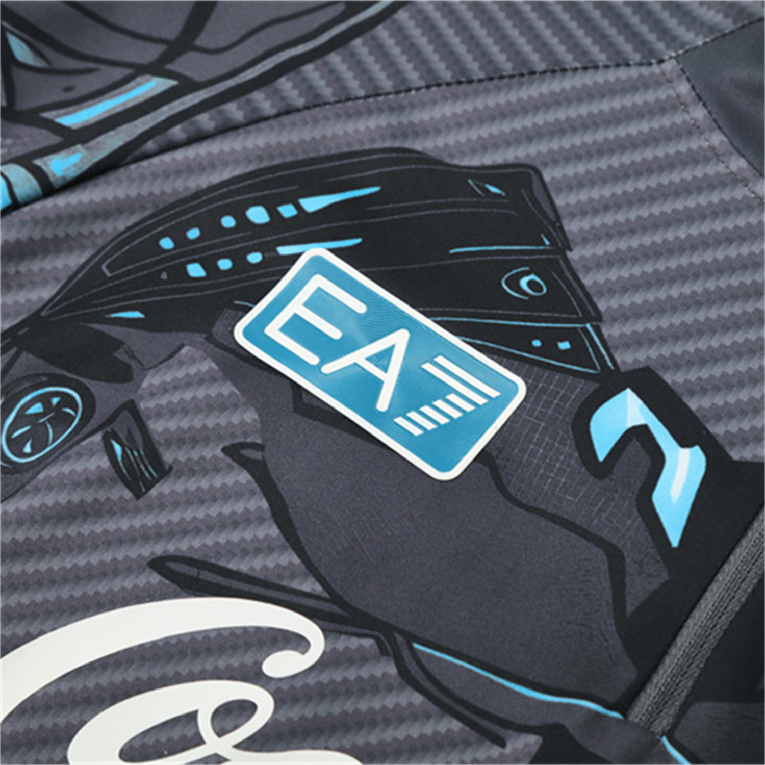Napoli 25-26 Kids Long Sleeve Training Set - Gray Mecha Top & Black Pants - UnitedFutballJersey
