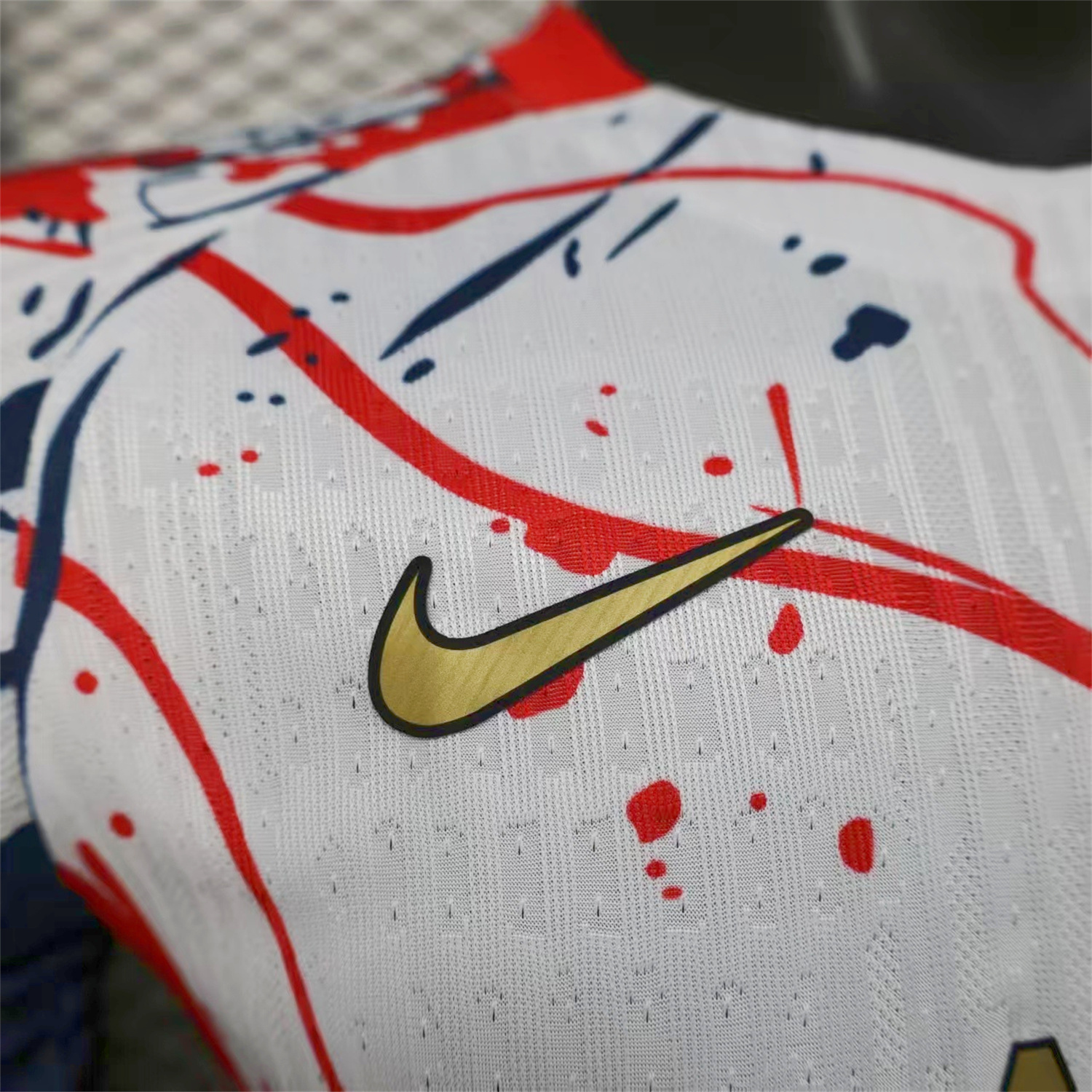 Paris Saint-Germain PSG 25-26 Red And Blue Lines White Special Jersey - Player Version - UnitedFutballJersey