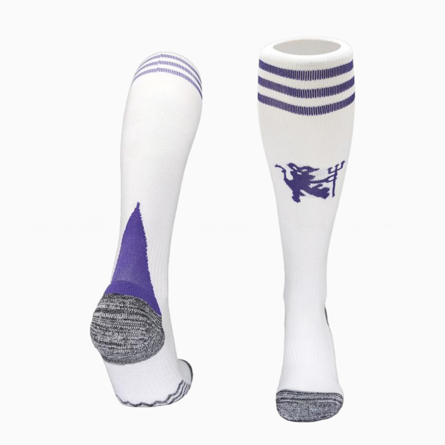 Manchester United 25-26 Away Socks - White - UnitedFutballJersey