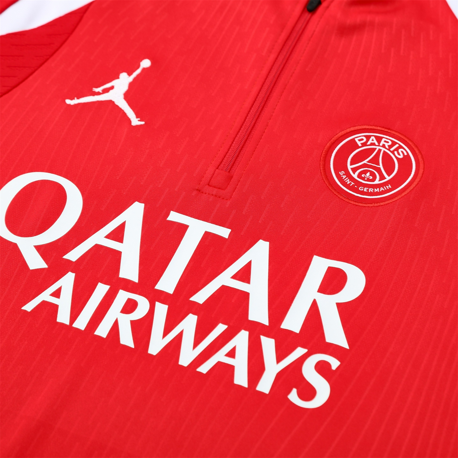 Paris Saint-Germain PSG 25-26 Long Sleeve Training Set - Red Top and Deep Blue Pants - UnitedFutballJersey