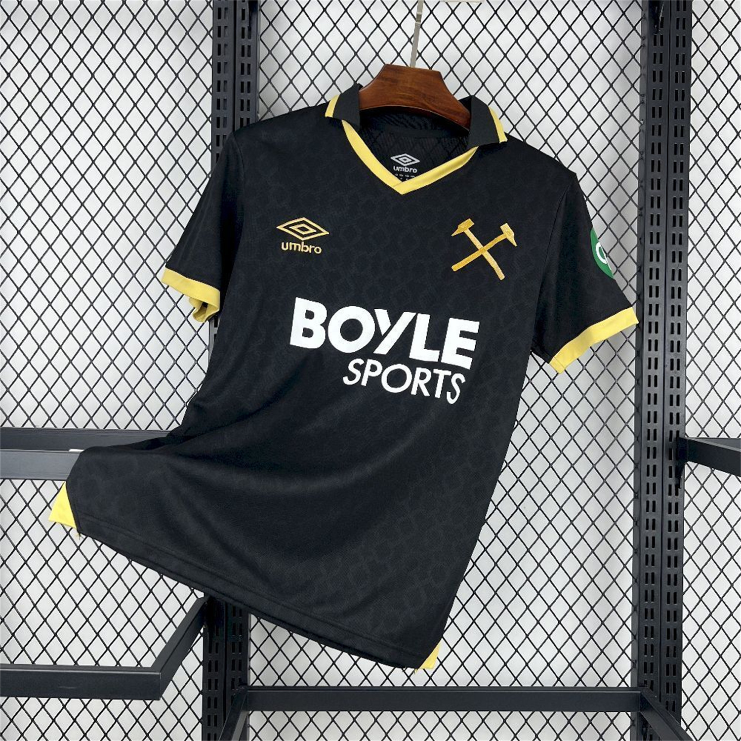West Ham United 25-26 Third Black Jersey - Fans Version - UnitedFutballJersey