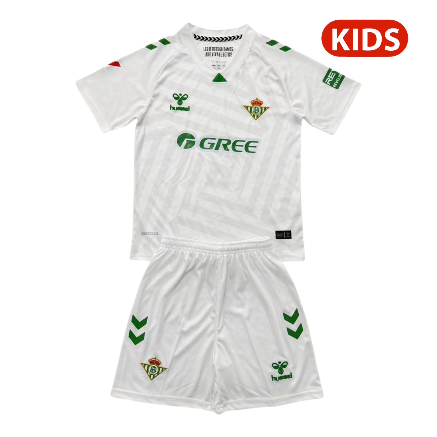 Real Betis 25-26 White Goalkeeper Kids Kit - UnitedFutballJersey