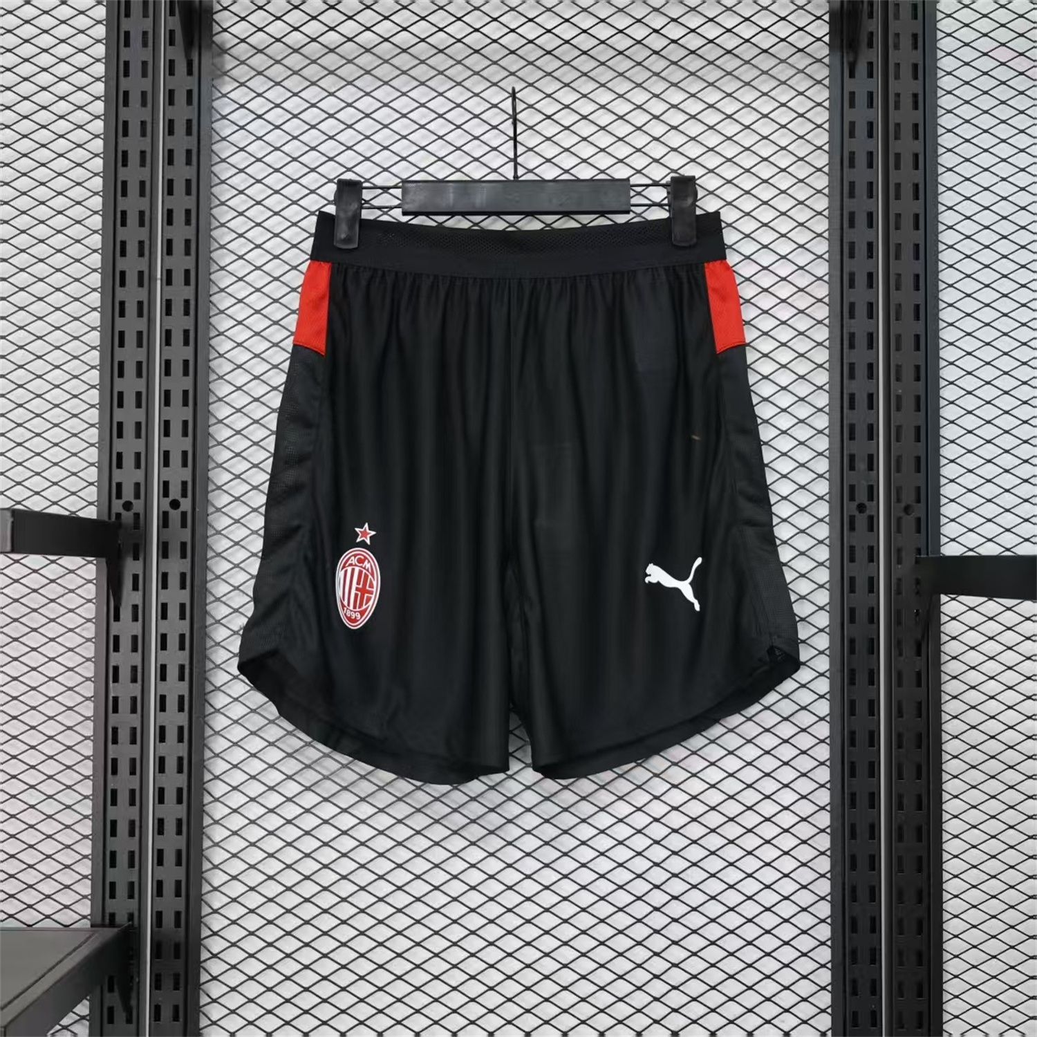 AC Milan 25-26 Home Black Shorts - Player Version - UnitedFutballJersey