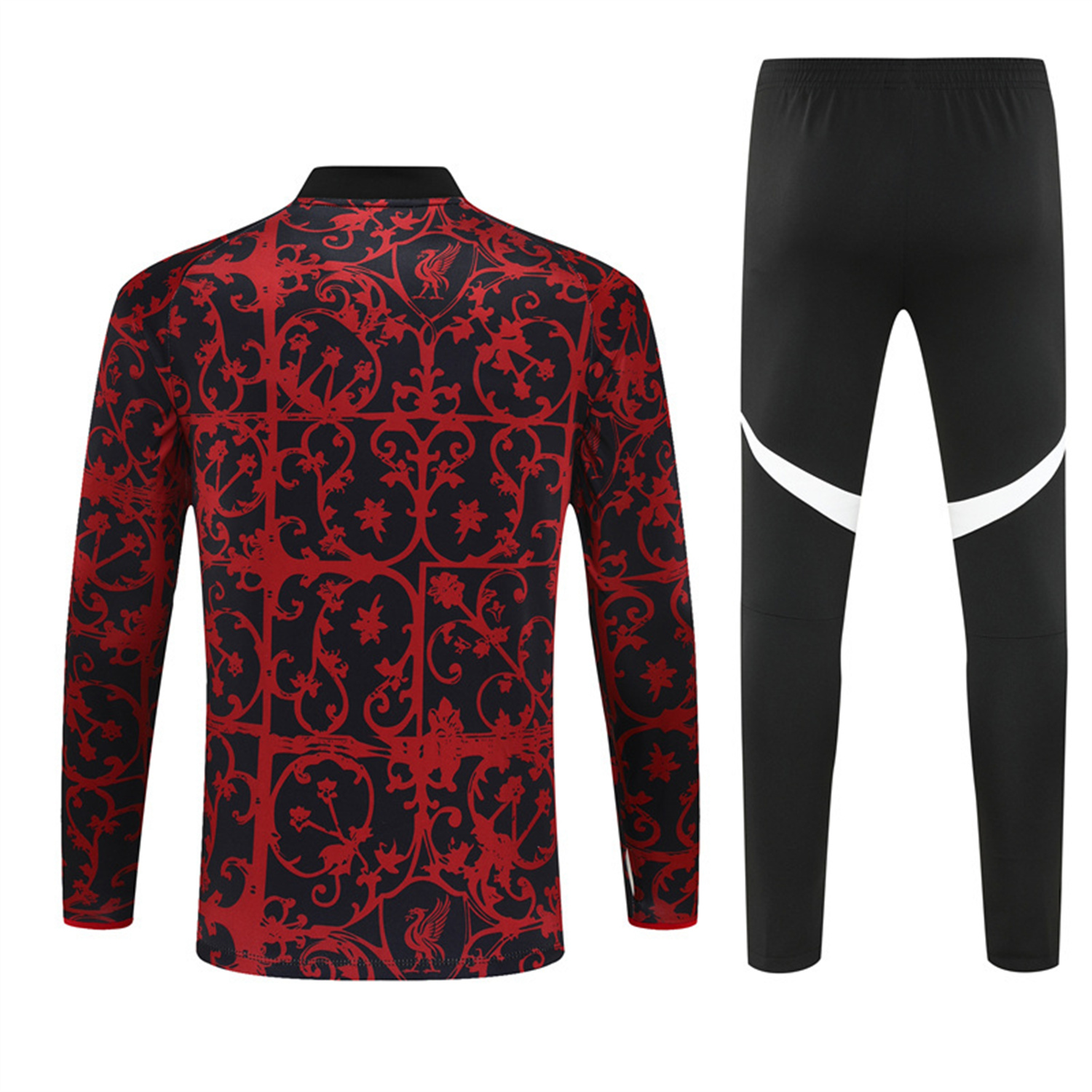 Liver.pool 25-26 Long Sleeve Training Set - Red Camouflage Top & Blsck Pants - UnitedFutballJersey