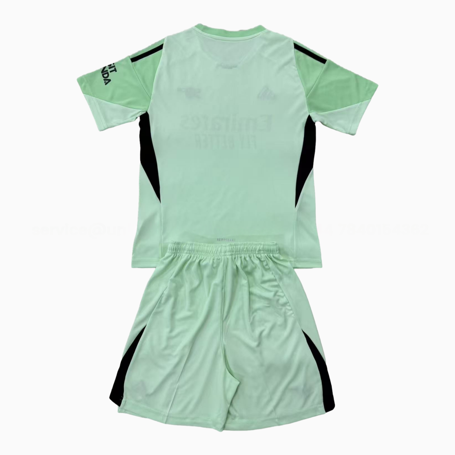 Arsenal 25-26 Light Green Goalkeeper Kids Kit - UnitedFutballJersey