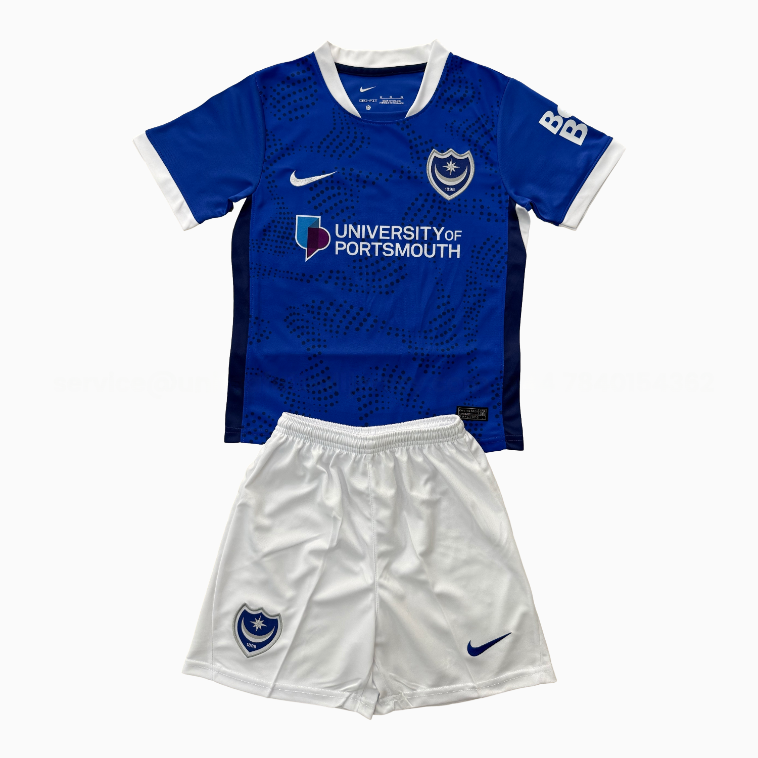 Portsmouth 25-26 Home Men's Adult Jersey Set - Fans Version - UnitedFutballJersey