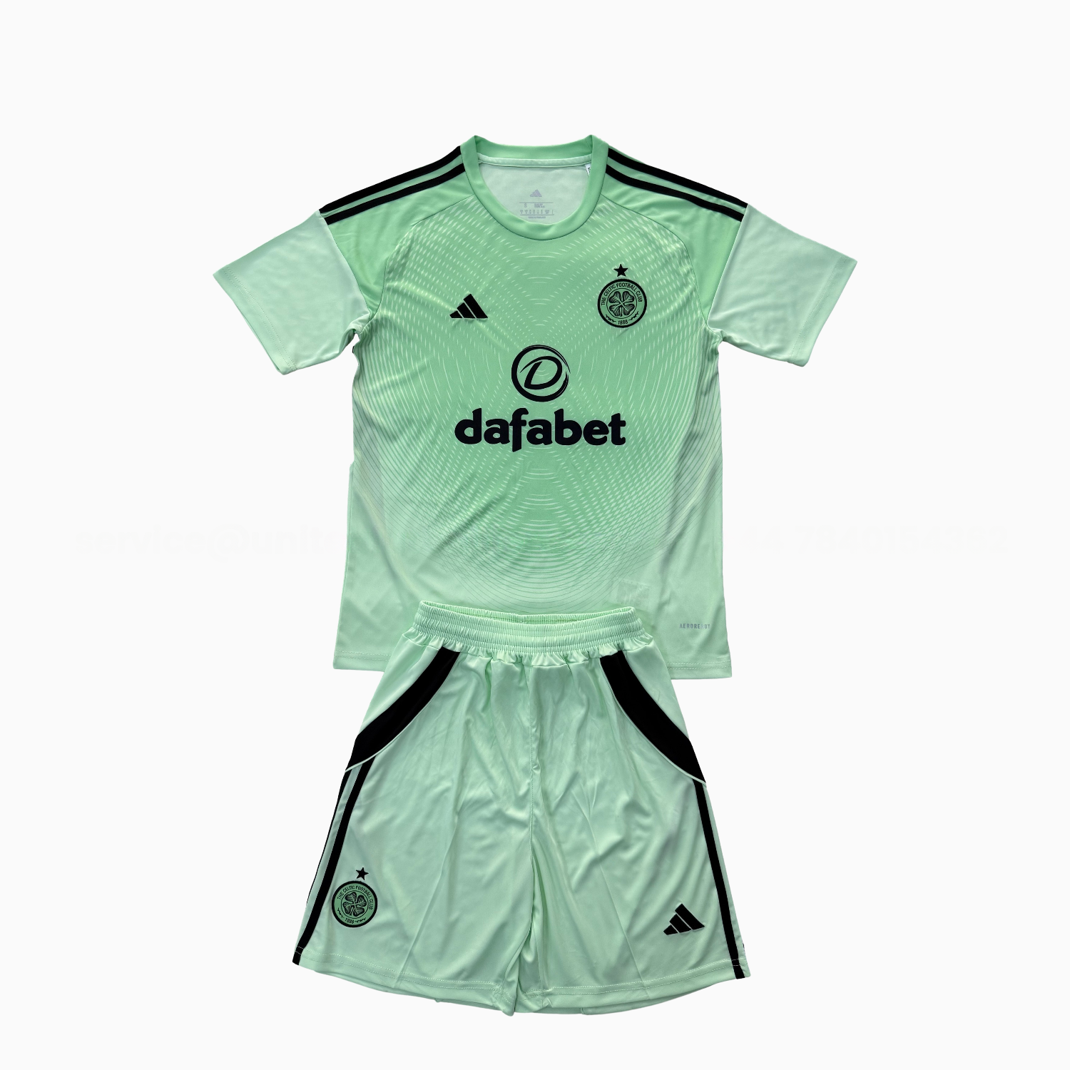 Celtic 25-26 Green Goalkeeper Men's Adult Jersey Set - Fans Version - UnitedFutballJersey