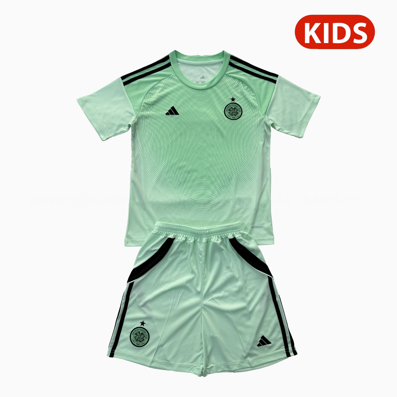 Celtic 25-26 Green Goalkeeper Kids Kit - UnitedFutballJersey
