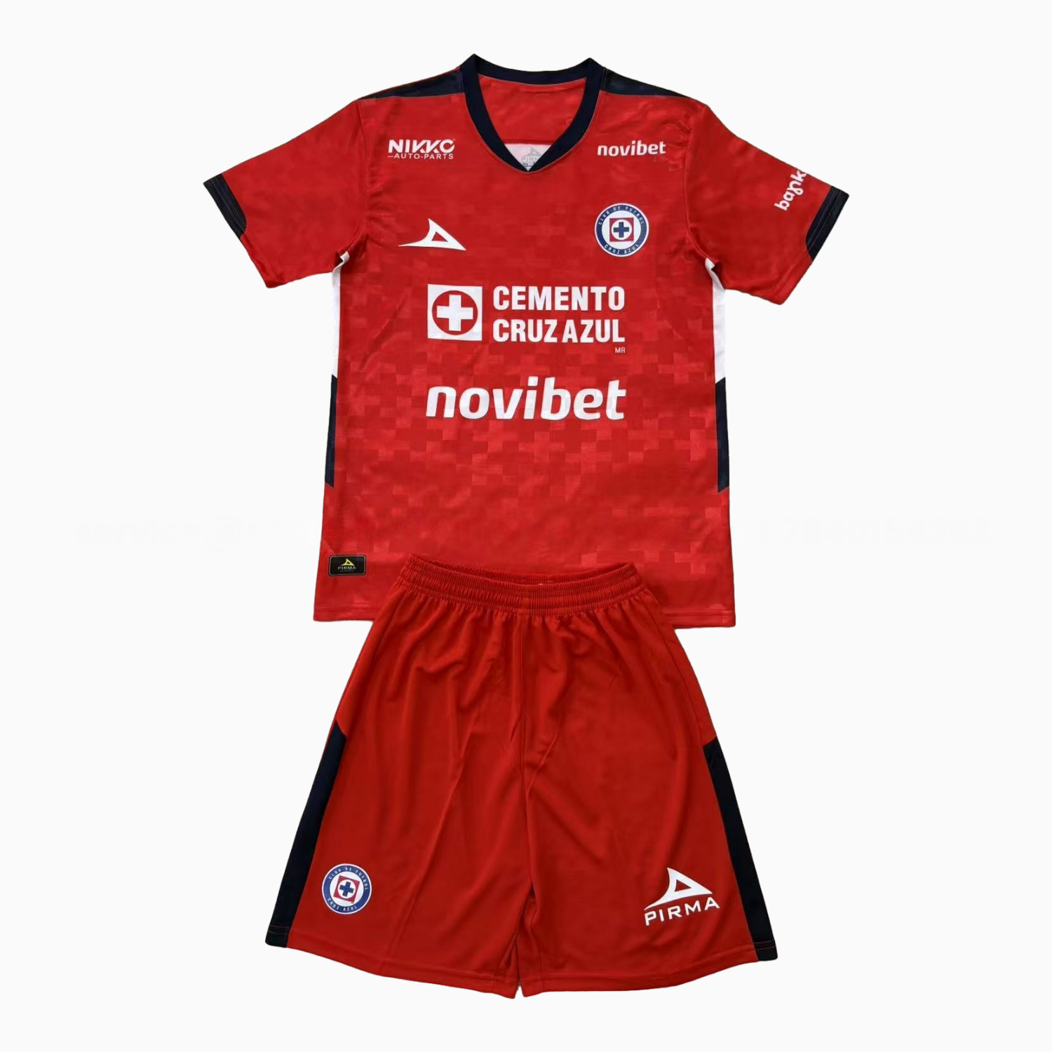 Cruz Azul 25-26 Red Goalkeeper Kids Kit - UnitedFutballJersey