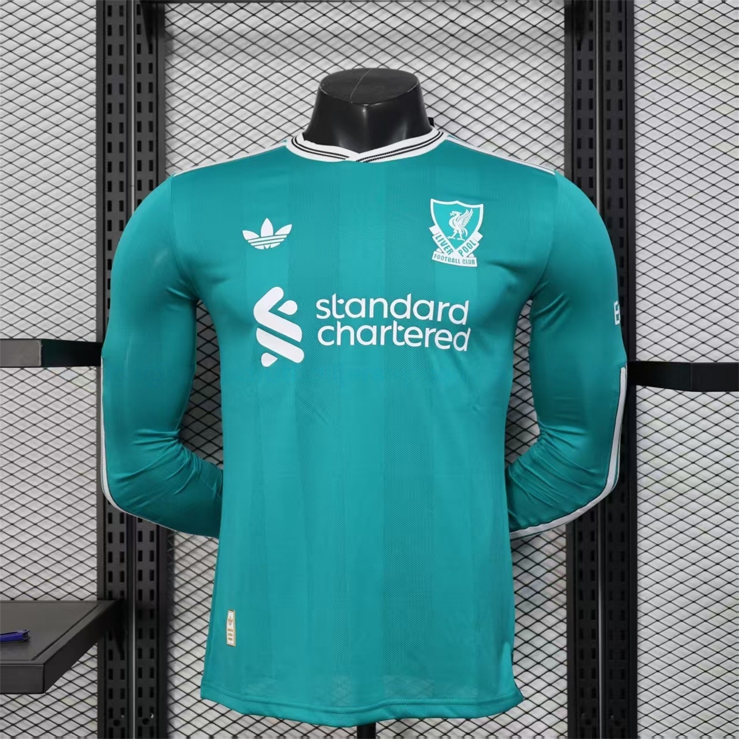 Liver.pool 25-26 Third Green Long Sleeves Jersey - Player Version - UnitedFutballJersey